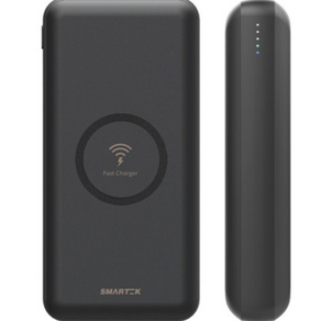 스마텍 유무선 고속충전 보조배터리 20000mAh, ST-QW20, 블랙