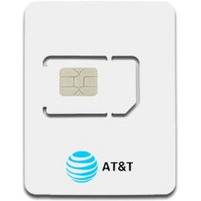 심통 AT&T 미국 유심칩, 7일, 매일 1GB 소진후 저속 무제한, 1개