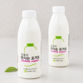 팜프레쉬 흔들어 마시는 요거트, 420g, 2개