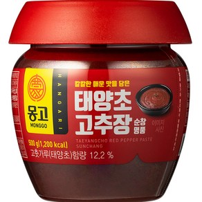 몽고식품 태양초 고추장 순창 명품, 500g, 1개