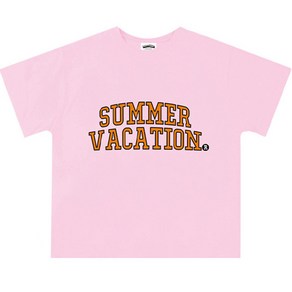 나노핏 아동용 SUMMER VACATION ORANGE 반팔 티셔츠