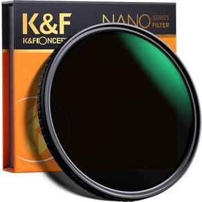 케이앤에프컨셉 NANO-X Vaiable 가변필터 8K AGC Glass 37mm, ND2-ND32