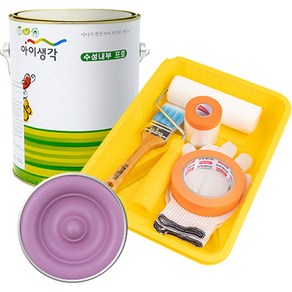 삼화페인트 아이생각 친환경 수성내부 프로 4L 페인트 도구세트, 베리버스트, 4000ml, 1개