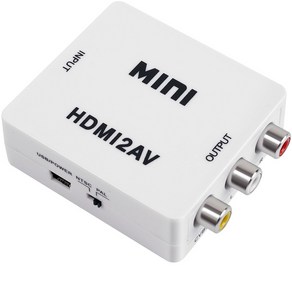 컴스 HDMI to AV RCA 3선 컨버터, FA414