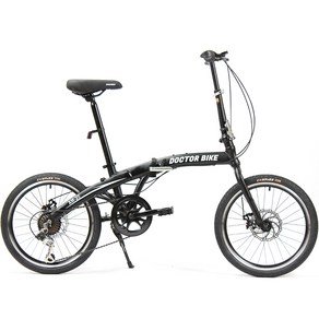 닥터바이크 AM-20S 접이식 미니벨로 자전거 E2 BIKE_20_AL, 멧블랙, 146cm, 1개