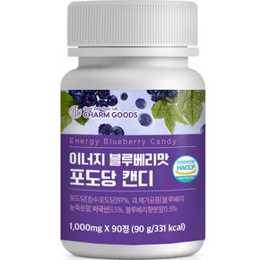 참굿즈 이너지 블루베리맛 포도당 캔디, 90정, 1개