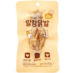 도그퓨어 강아지 고양이 자연식 특식 말랑닭발, 닭고기맛, 30g, 12개