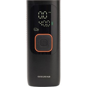 아이나비허브 무선 스마트 에어펌프 울트라 맥스 UV1000 6000mAh, 1개, 블랙