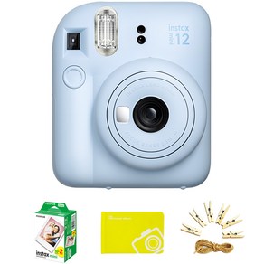 인스탁스 미니12 즉석카메라 + 필름2팩 + 오리진미니앨범 +포토라인, instax mini 12(파스텔 블루), 1세트