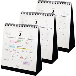 아이씨엘디자인 Desk Calenda 2024 M, 3개, black