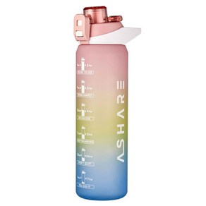 어쉐어 NEW 쉐이커 스포츠 대용량 텀블러, 핑크, 1L, 1개