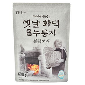 일일곡식 옛날 화덕 누룽지 블랙보리, 600g, 1개