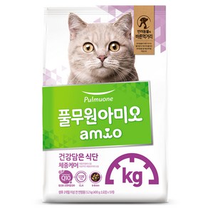 풀무원아미오 고양이 건강담은 식단 기능성 사료, 다이어트(체중유지), 5.2kg, 1개