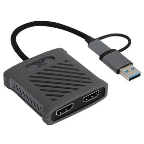 IX 디스플레이링크 어댑터 USB to HDMI 듀얼 모니터 컨버터