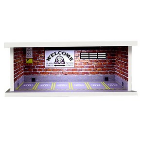 레프리카 1 / 64 미니카 주차장 DIY ROUTE666 아크릴케이스 MXT114608, 32 x 16.5 x 12.3 cm, 1개