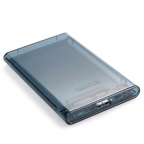 컴스 USB 3.0 Type B 외장하드 케이스 HDD SSD SATA 투명 78 x 123 x 13 mm FW629, 1개