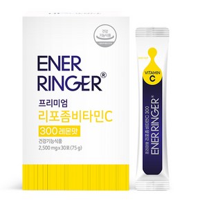 에이치엘사이언스 에너링거 프리미엄 리포좀 비타민C 300 레몬맛 30p, 75g, 1개