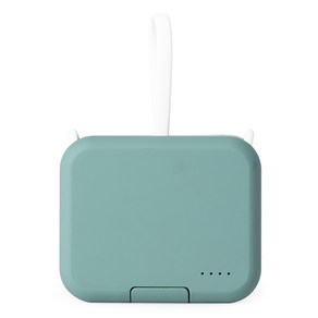 플레이고 그립쉘 보조배터리 4000mAh 멀티단자, B40, 다크그린