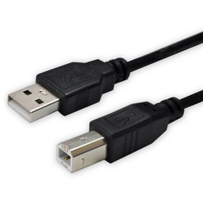 디옵텍 USB 2.0 A M B M 프린터 케이블 블랙 JUSTLINK U2AB05