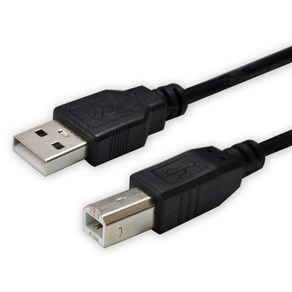 디옵텍 USB 2.0 A M-B M 프린터 케이블 블랙 JUSTLINK U2AB50