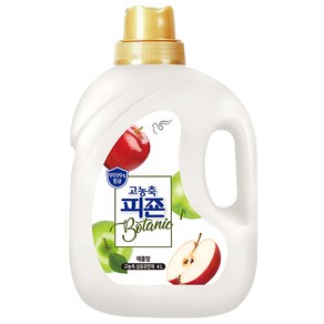 피죤 고농축 항균 보타닉 섬유유연제 애플밤향 본품, 4L, 1개