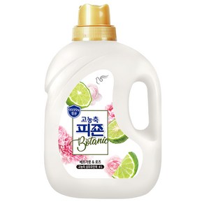 피죤 고농축 항균 보타닉 섬유유연제 베르가못 앤 로즈 본품, 4L, 1개
