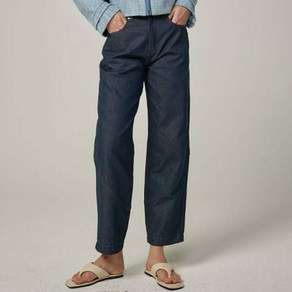 여성용 TAPERED COTTON BLEND JEANS