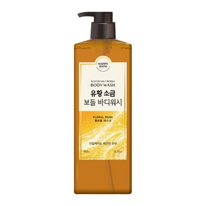 해피바스 유황 소금 보들 바디워시 플로럴 머스크향, 600g, 1개