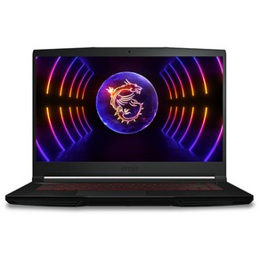 MSI 2023 씬 GF63 15 코어i7 인텔 12세대 지포스 RTX 4050, 블랙, 1TB, 8GB, Fee DOS, THIN GF63 12VE (020)