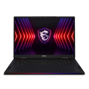 MSI 2024 레이더 18 HX 코어i9 인텔 14세대 지포스 RTX 4080, 블랙, 4TB, 48GB, WIN11 Po, Raide 18 HX A14VHG-i9 4K Mini LED (228KR)