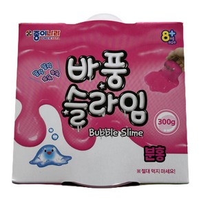 종이나라 바풍 슬라임, 분홍, 300g, 1개