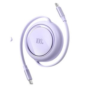 브이로즈 충전 케이블 Type-C PD100W, 1m, C(퍼플), 1개