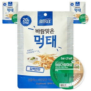 것플렉스 바람맞은 먹태 담백한맛, 3개, 23g