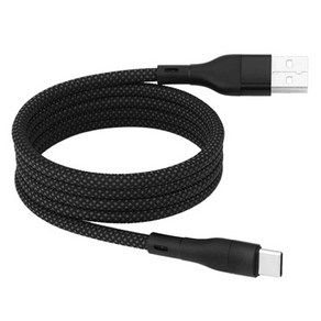 벤토사 USB A타입-C타입 마그네틱 자석 고속충전 케이블, 1m, 블랙, 1개