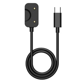 루아러블 갤럭시 핏3 USB 충전 크래들 충전독 케이블 USB C SM-R390, 블랙, 1m