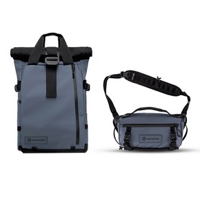 원더드 All-New PRVKE 백팩 31L + ROGUE 슬링백 6L 세트, 블루, 1개