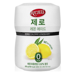 리치스 제로 레몬 에이드분말, 600g, 1개입, 1개