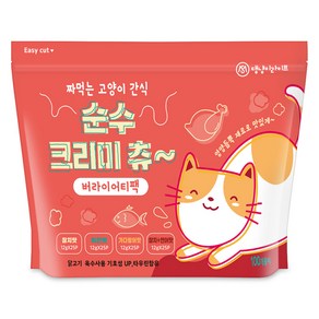 댕냥이라이프 짜먹는 고양이 간식 순수 크리미 츄, 혼합맛(닭고기/가다랑어와 닭고기/참치와 닭고기/참치와 연어), 1200g, 1개