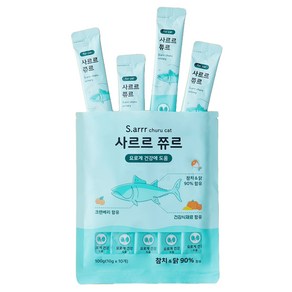 동원아르르 사르르 쮸르 짜먹는 고양이간식 요로계건강, 100g, 1개, 혼합맛(참치/닭)