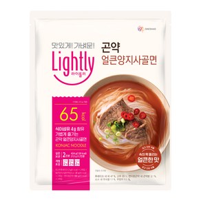 라이틀리 곤약 얼큰양지사골면 2인분, 424g, 1개