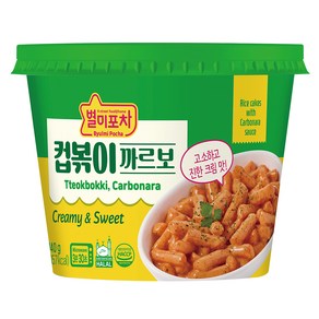 몽고식품 별미포차 컵볶이 까르보나라, 140g, 1개