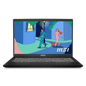 MSI 2024 모던 15 라이젠5 라이젠 7000 시리즈, 매트 블랙, Moden 15 B7M-R5 (414), 512GB, 8GB, Fee DOS