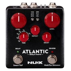 넉스 뉴엑스 Atlantic NDR-5 딜레이 & 리버브 이펙터, *, 1개