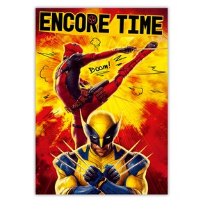 마블 데드풀과 울버린 A3 펄포스터 03 Encoe Time, MARVEL, 아르누보