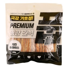 풉 강아지 치킨 슬라이스, 300g, 3개, 치킨맛