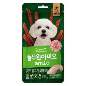 풀무원아미오 강아지 자연담은 육포 칼슘PLUS, 닭가슴살, 50g, 1개