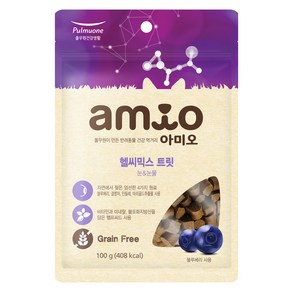 아미오 강아지 헬씨믹스 트릿 눈 & 눈물, 블루베리, 100g, 1개