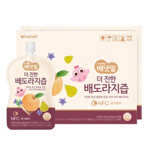 아이배냇 배냇밀 더 진한 배도라지즙, 100ml, 20개