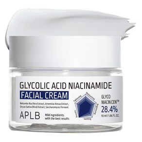 APLB 글리콜산 나이아신아마이드 페이셜 크림, 55ml, 1개