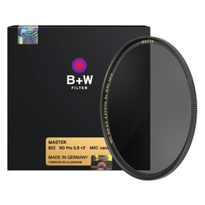 슈나이더크로이츠나흐 B+W ND 8X Maste 43mm 카메라 렌즈 필터, 1개